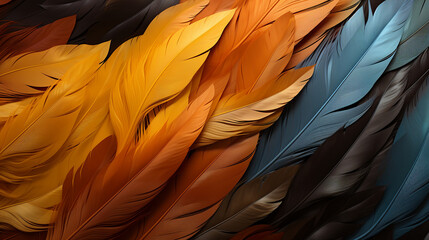 background made of feathers.