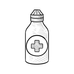 medicine handdrawn illustration