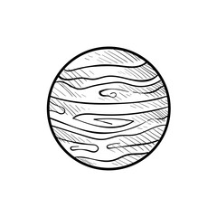 planet handdrawn illustration