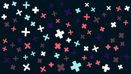 Colorful colourful vector geometric pattern background with memphis style