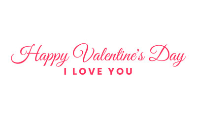Fototapeta na wymiar Vector hand drawn minimal valentine's day lettering card