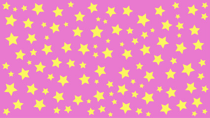 Pink and yellow vector abstract background with memphis style pattern