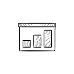 bar chart handdrawn illustration