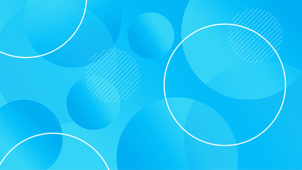 Modern blue minimal geometric shape abstract background