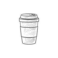 coffee cup handdrawn illustration