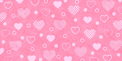 バレンタイン　ハート　冬　模様　背景