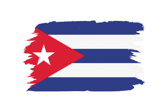 Vector illustration of republic of cuba flag