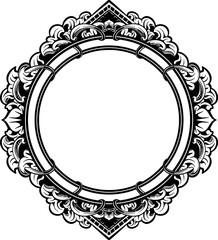 vintage hand drawn vector frame illustration