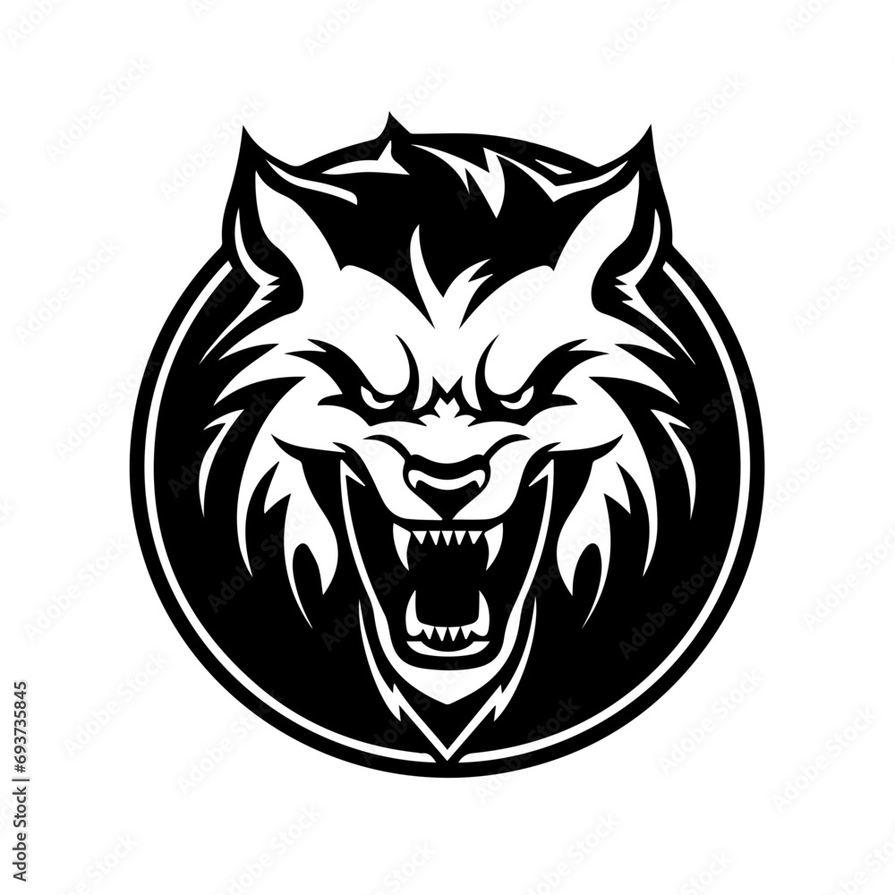 Wall mural werewolf vector