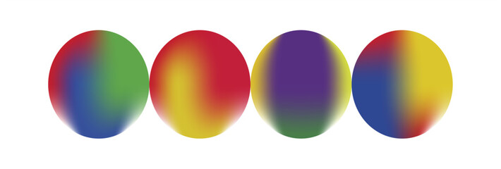 rainbow colored glass