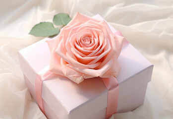The exquisite gift box adorned with a pink rose offers a perfect choice for special moments such as weddings, birthdays, Valentine's Day, weddings, Mother's Day, and birthday gifts.
