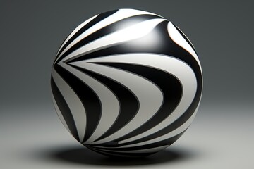 black and white sphere