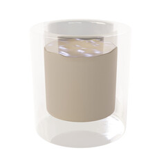 Stylized Glass of Milk