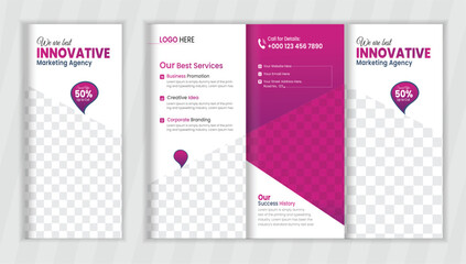 Trifold Brochure Design Layout and professional Trifold brochures. product catalogs. company profiles Fully Editable