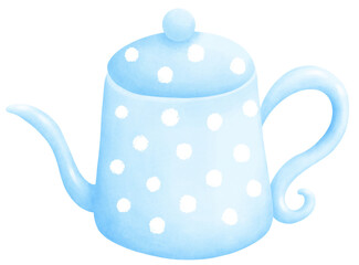 Watercolor Teapot Clipart: Classic Charm for Any Design