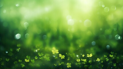 Obraz premium Abstract nature background with bokeh defocused lights and grass