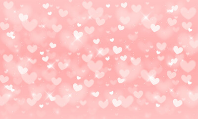 Vector valentine's day wallpaper with blurry elements