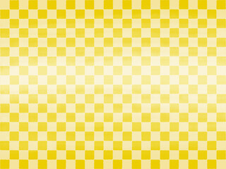 金色に光る手描き市松模様