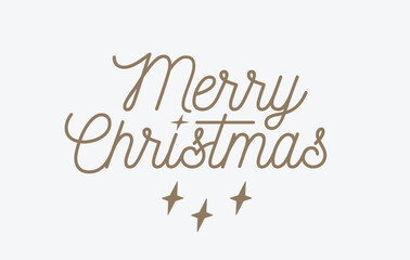 Merry Christmas lettering. Vector illustration. Invitation card. - 693745694