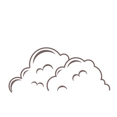 Sky Cloud Line Icon 