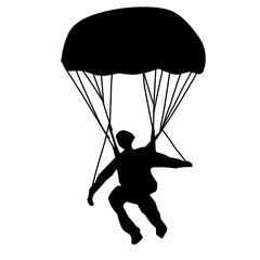 Skydiver Silhouette 