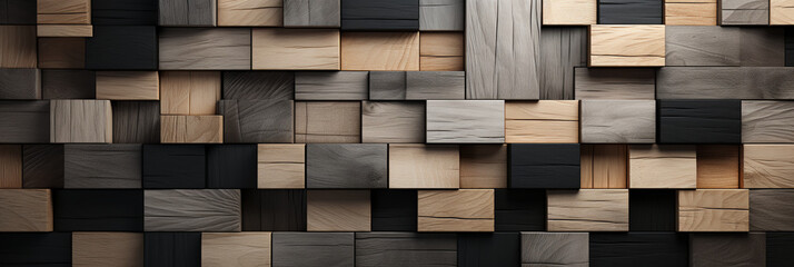 Wood flooring - 3-d effect -Landscape version - background - backdrop - banner version 