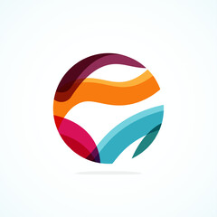 Abstract circle logo - minimalist emblem, timeless and universal shape of circle. Unique logo represent range of brands and concepts, encapsulating simplicity and creativity in single, iconic image