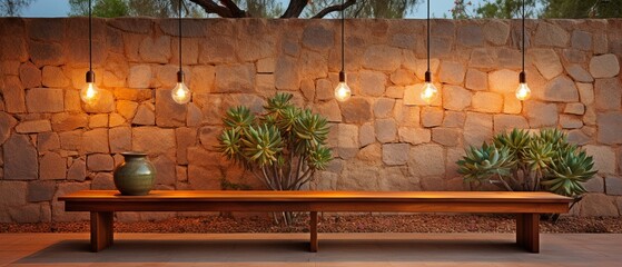 Placed on an external wall, this minimalist light fixture.