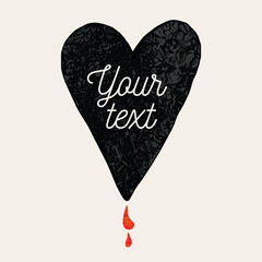 Love heart valentine. Vector illustration. - 693753847