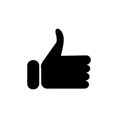 thumb up like button vector icon, hand click for nice or approved sign, vector illustration for social media..eps - obrazy, fototapety, plakaty