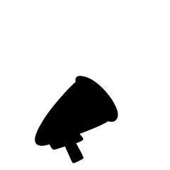 Silhouette Of Megaphone 