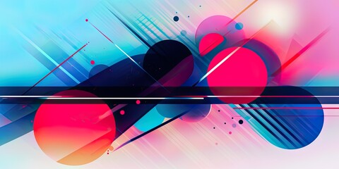Abstract Memphis Background Infused with Modern Tech Touch for Contemporary Vibes