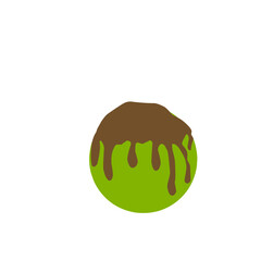 Ice Cream Ball Vector Illustration 