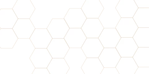 Fotobehang  Abstract white background with hexagons. Abstract hexagon polygonal pattern background vector. seamless bright white abstract honeycomb background. © MOHART PARK