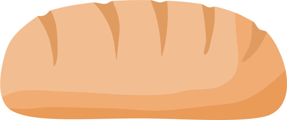 White bread food illustration