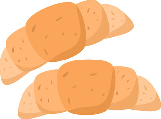 Croissant food illustration