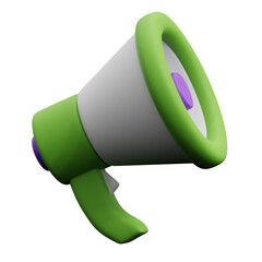 3d icon render of a megaphone promotion. Business Illustration.