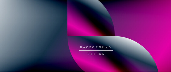 Bright color circle and round element minimal geometric abstract background for posters, covers, banners, brochures, websites