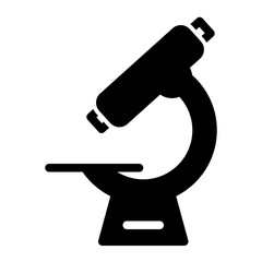 This is the Microscope icon from the Education icon collection with an Glyph style