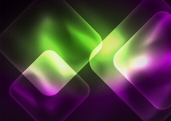 Obraz premium Trendy Square Blurred Color Abstract Background. Glowing lights. Vector Illustration For Wallpaper, Banner, Background, Card, Book Illustration, landing page
