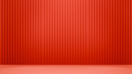 This 3D illustration of a blank product podium on a dramatic red background, decorated with lanterns,  perfect for Lunar New Year celebrations and greetings.