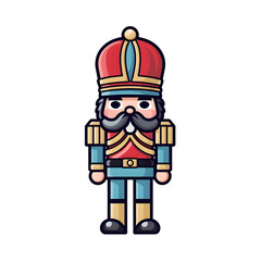 Nussknacker Clip Art Grafik / Weinachts Charakter / Winter Illustration / Nussknacker png / transparente Weihnachts Grafik / Ai-Ki generiert