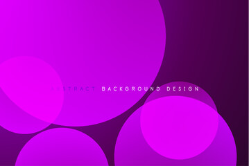 Abstract tech circles vector background, technology digital bubbles