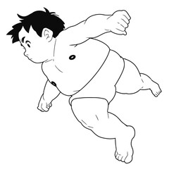 Manga Boy Full Body Pose 14