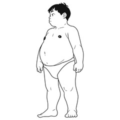 Manga Boy Full Body Pose 17