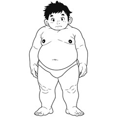 Manga Boy Full Body Pose 19