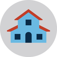 home icon on a white background