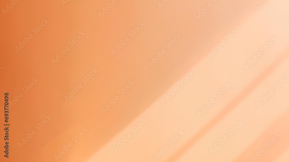 Poster minimal abstract peach background for product presentation. the shadow and light from the windows on