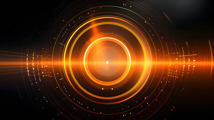 Obraz na płótnie Canvas orange Abstract technology background circles digital hi-tech technology design background. concept innovation. vector illustration