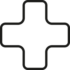 Plus symbol, health symbol, and madical cross